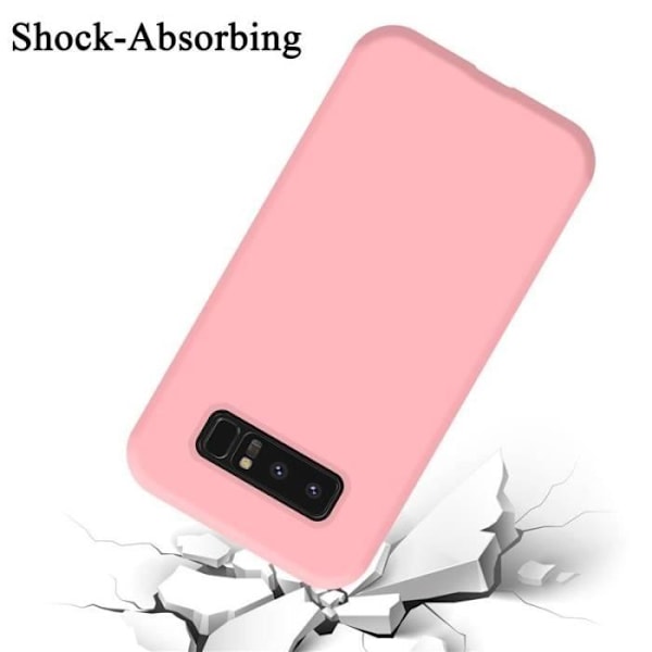 Telefonfodral - CADORABO - Samsung Galaxy NOTE 8 - Silikon TPU - Optimal skydd - Tunn och lätt design Rosa