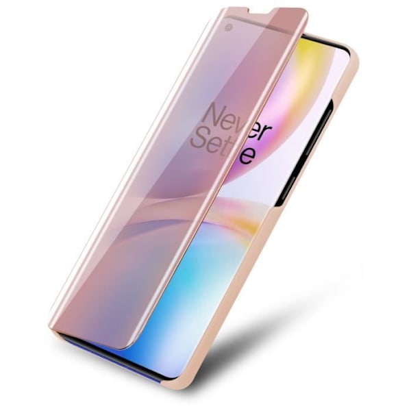Coque - CADORABO - OnePlus 8 PRO - KUNZIT ROSA - Clear View - Skydd 360 grader Rosa
