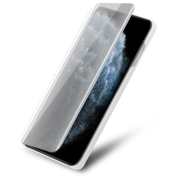 Coque - CADORABO - iPhone 11 PRO MAX - Clear View - Silver - 360 graders skydd Pengar
