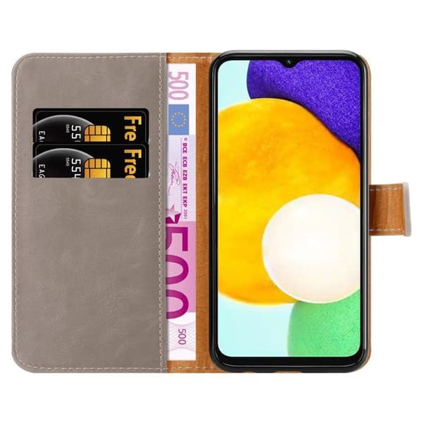 Skyddsfodral för Samsung Galaxy A13 5G i MARRONE CAPPUCINO brun