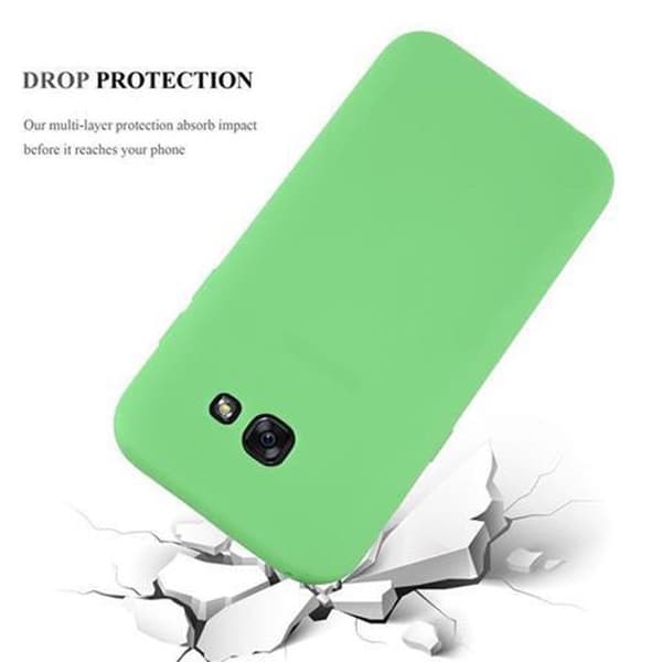 Skyddsfodral för Samsung Galaxy A5 2017 CANDY GRÖN PASTELL Stötsäker Silikon Grön