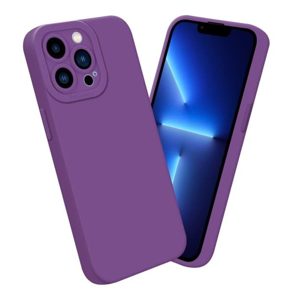 Skyddsfodral för iPhone 13 PRO MAX i MATTE VIOLETT FLUID Stötskyddande Violett