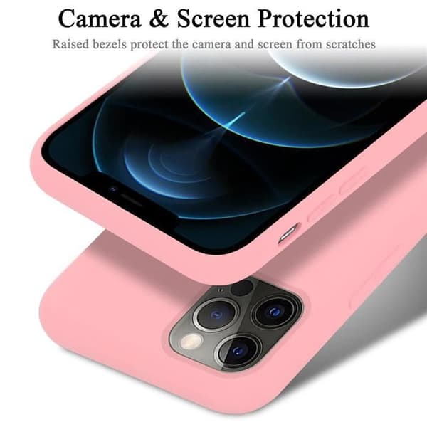 Skal för iPhone 13 MINI Stötabsorberande i LIQUID PINK Ros