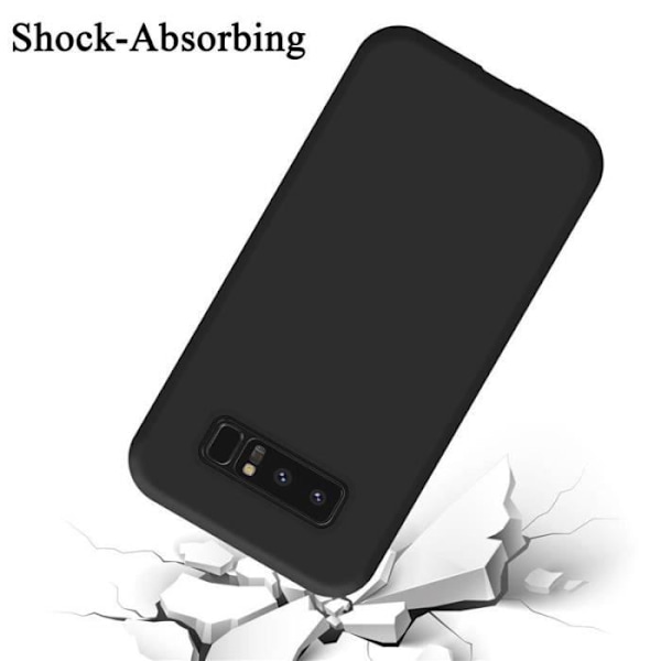 Cadorabo skal för Samsung Galaxy NOTE 8 - i svart - Flexibel TPU-silikon Svart