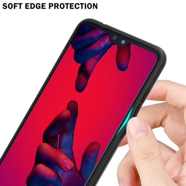 Fodral för Huawei P20 PRO / P20 PLUS i ROSA - BLÅ Stötsäker Bicolor design Svart