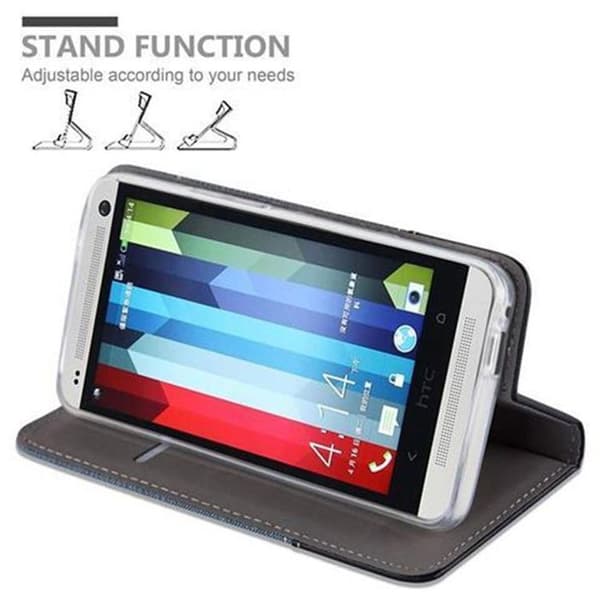 Skyddsfodral för HTC ONE M7 i BLÅ SVART Stötskyddande Etui Blå