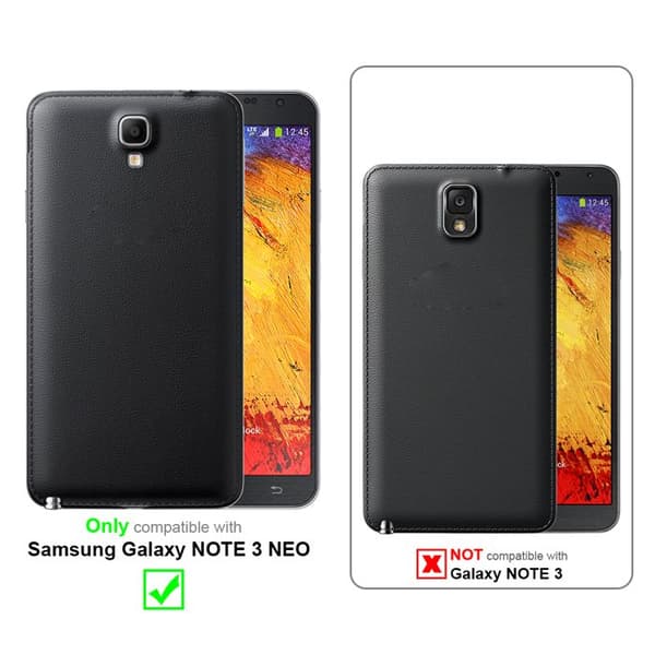 Fodral för Samsung Galaxy NOTE 3 NEO Skal i MÖRK BRUN brun