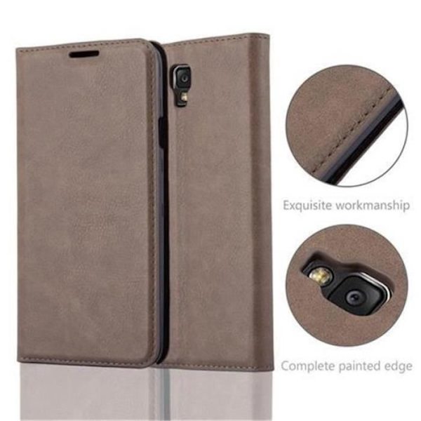 Samsung Galaxy NOTE 3 NEO Fodral i KAFFEBRUN från Cadorabo (INVISIBLE MAGNETIC CLOSURE Design) Helt skyddsfodral med