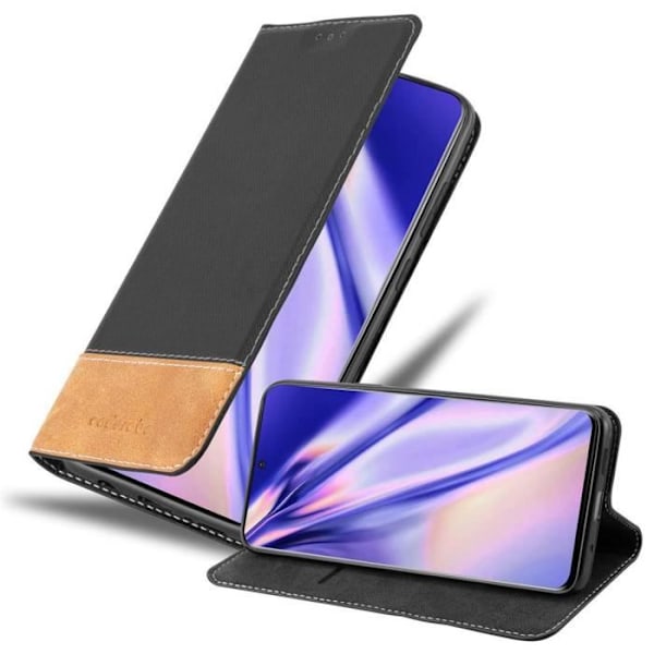 Coque för Samsung Galaxy S20 ULTRA - CADORABO - Svart Brun - Syntetläder - Magnetisk stängning - Ställfunktion SVART BRUNT