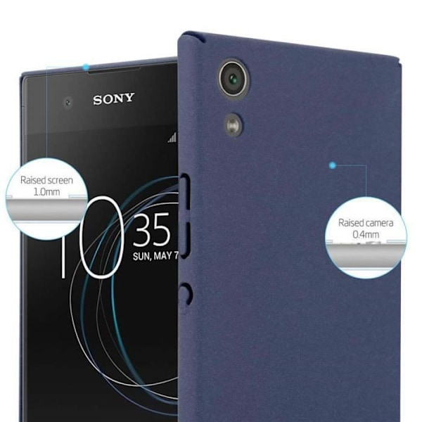 Coque - CADORABO - Sony Xperia XA1 - Stöttekskydd - Frostad Design - Färg Frosty Blå Frostig blå