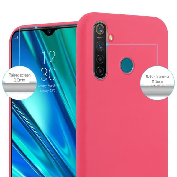Skyddsfodral för Realme 5 PRO / Realme Q CANDY RÖD Stötsäker Silikon Röd