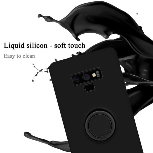 Fodral till Samsung Galaxy NOTE 9 i LIQUID Black Cadorabo Cover Protection i TPU-silikon