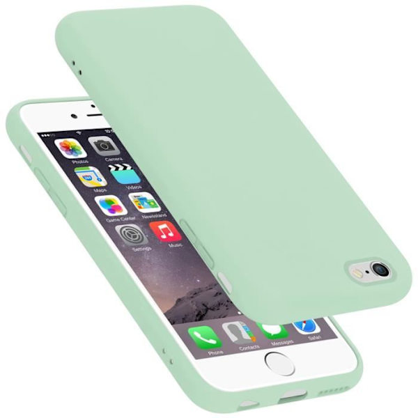 Fodral till Apple iPhone 6 / 6S i LIQUID LJUSGRÖN Cadorabo Cover Silikon TPU
