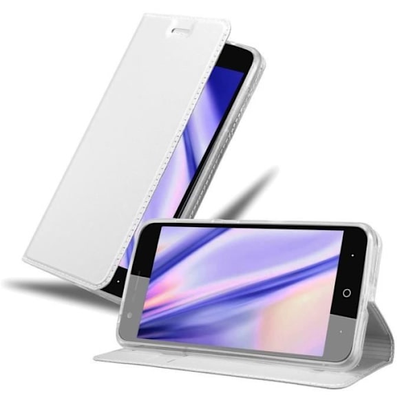 Cadorabo Fodral för ZTE Blade V8 i KLASSIG SILVER
