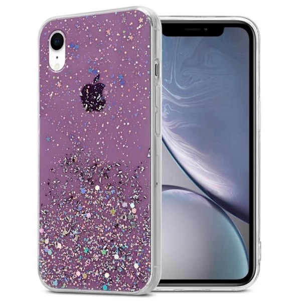 Coque - CADORABO - iPhone XR - Lila - Paljetter - Skydd i flexibelt TPU-silikon Lila
