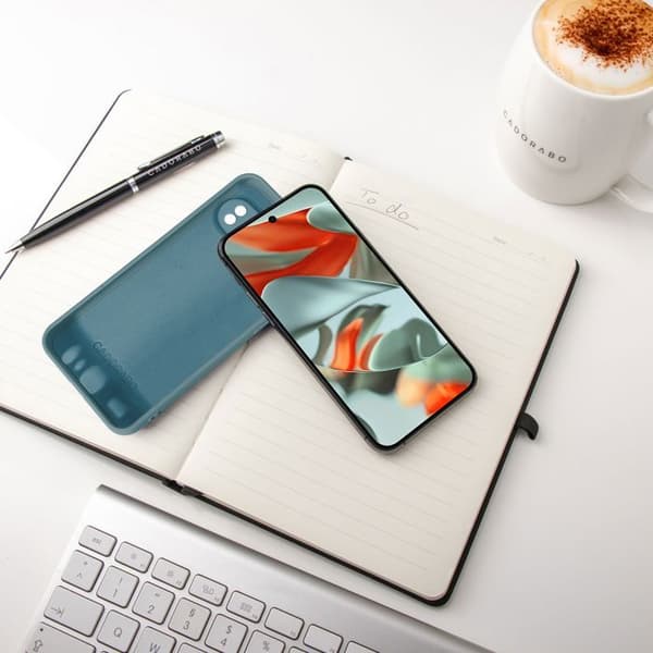 Skal för Google Pixel 9 PRO XL Stötabsorberande i LIQUID GREEN Grön