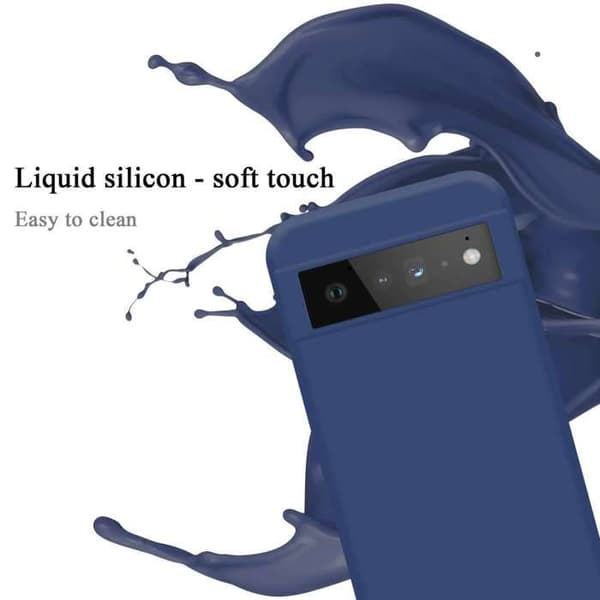 Skyddande skal för Google PIXEL 6 PRO Stötabsorberande i LIQUID BLUE Blå