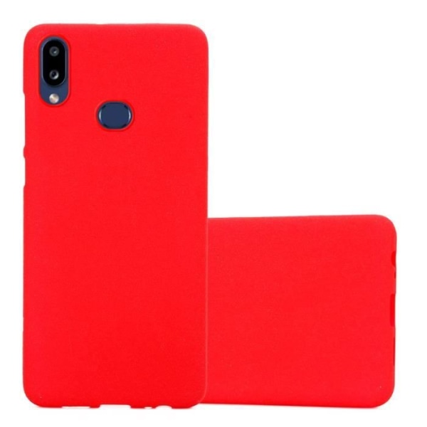 Fodral för Samsung Galaxy A10s / M01s i FROST RED Cadorabo Cover Protection silikon TPU flexibelt fodral