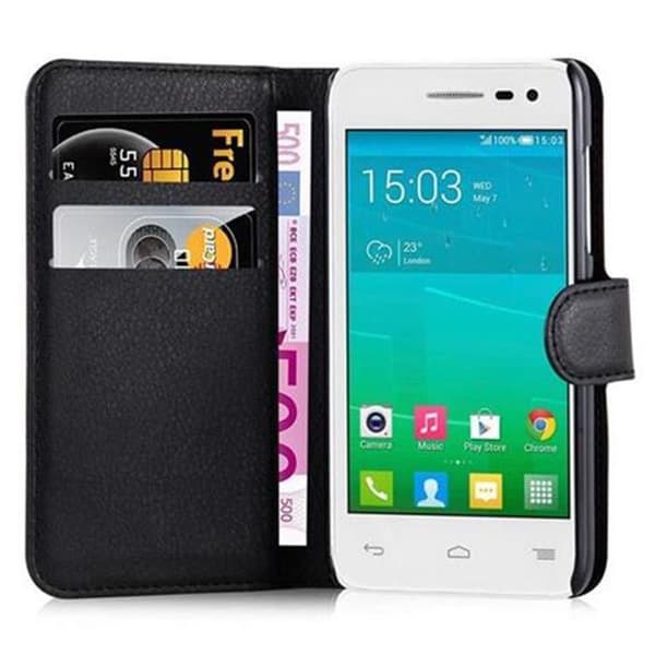 Fodral för Alcatel OneTouch POP S3 i JET BLACK Svart