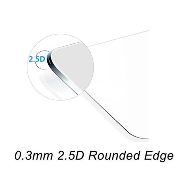 Cadorabo Skärmskydd för Samsung Galaxy A8 (6) - 2016 Modell 0,3 mm Rundade hörn HÖG TRANSPARENS Härdat glas Transparent