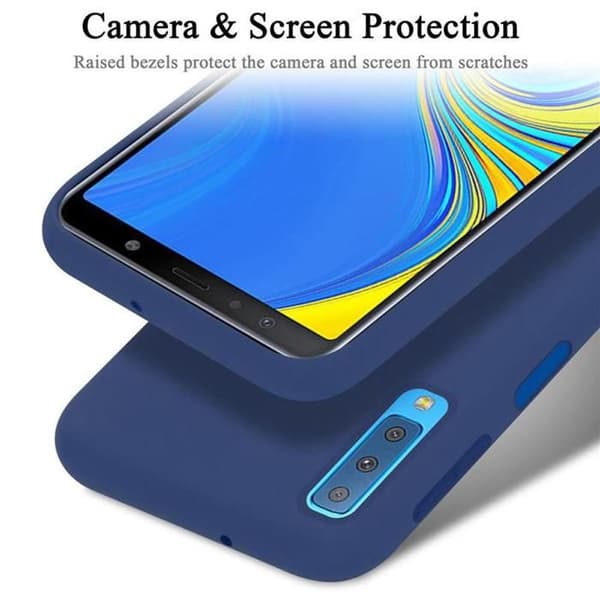 Skyddsfodral för Samsung Galaxy A7 2018 Stötskydd i LIQUID BLUE Blå