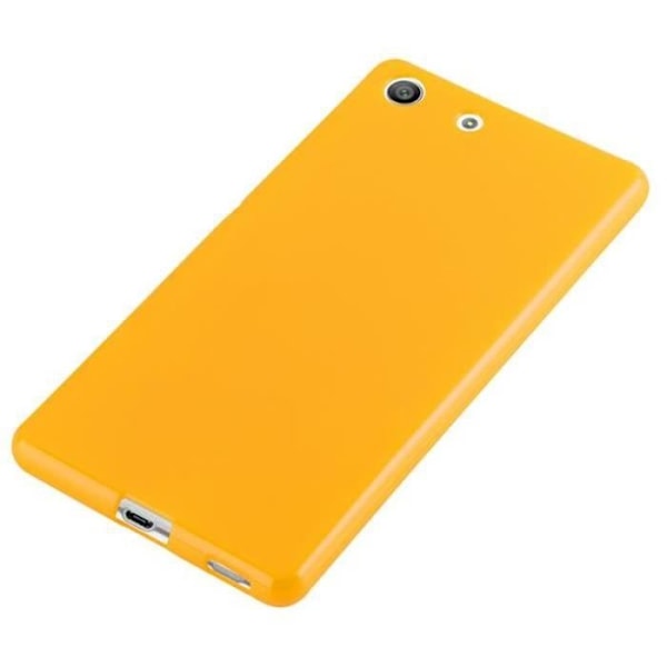 Sony Xperia M5 fodral - CADORABO - Jelly design - Gul - Ultra Slim - Stötskydd Gul
