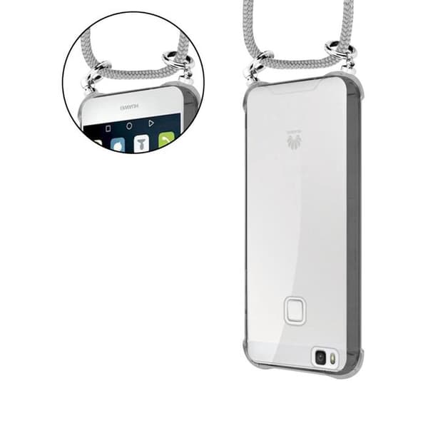 Fodral för Huawei P9 LITE 2016 / G9 LITE axelrem i GRÅ SILVER med justerbar snodd Grå