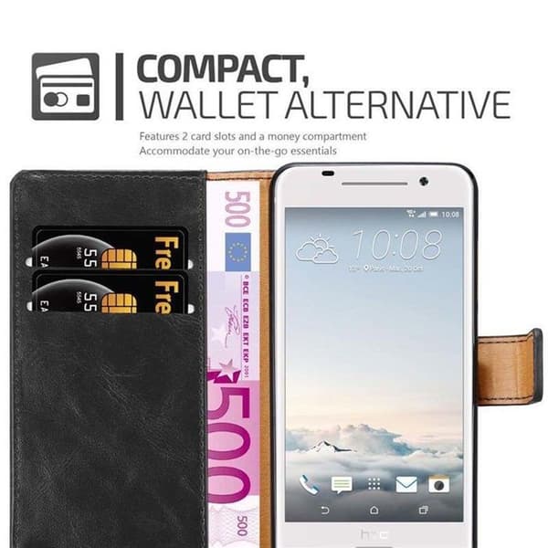 Skyddsfodral för HTC ONE A9 i JET BLACK Svart