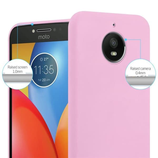 Skyddsfodral för Motorola MOTO E4 PLUS CANDY ROSE VIF Stötsäker Silikon Ros