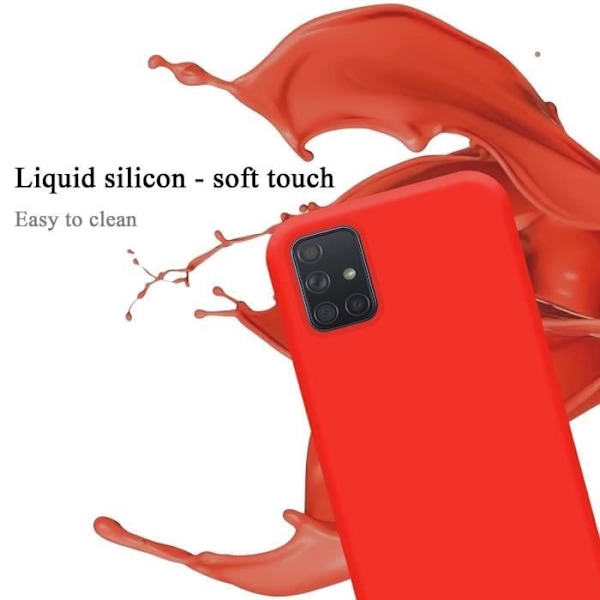 Cadorabo-fodral för Samsung Galaxy A51 5G i LIQUID Red Cover Protection Flexibelt TPU-silikonskydd