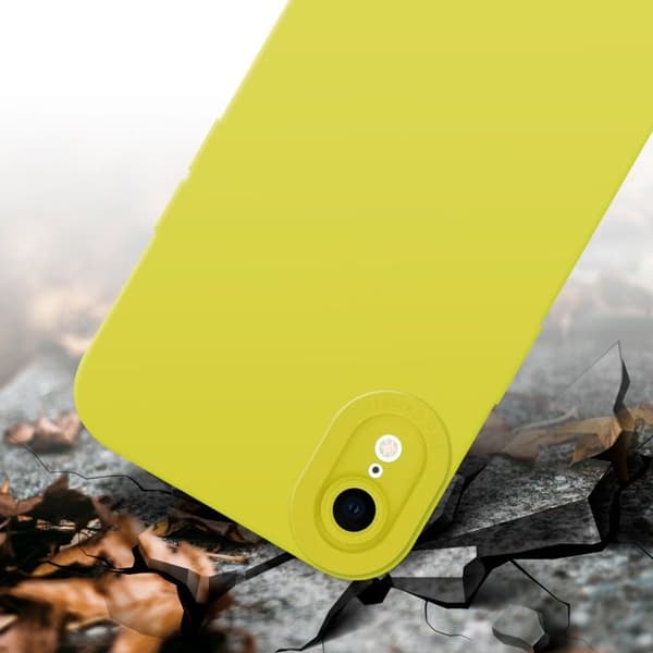 Skyddsfodral för iPhone XR i FLUID GUL Stötskyddande Gul