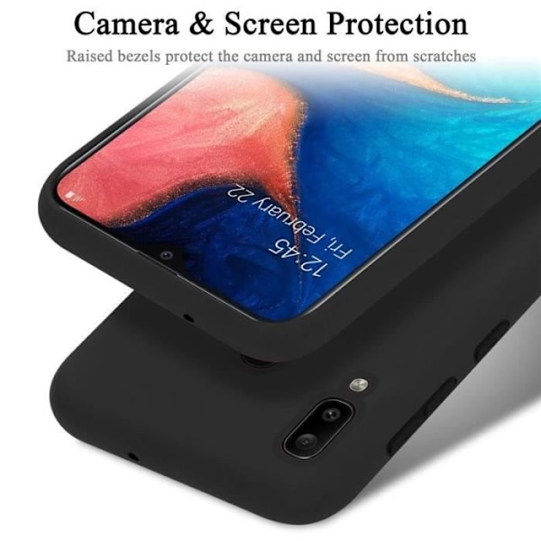 Cadorabo skal för Samsung Galaxy A20/A30/M10S - i Svart - Flexibel TPU-silikon Svart