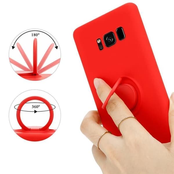 Skyddsfodral för Samsung Galaxy S8 i LIQUID RED Stötskydd Röd