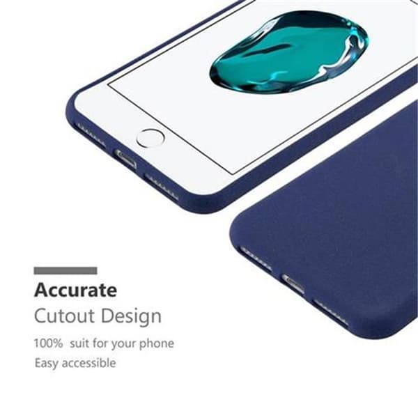 Skyddsfodral för iPhone 7 PLUS / 7S PLUS / 8 PLUS FROST MÖRKBLAU Skydd i silikon TPU Blå