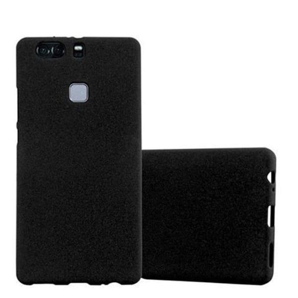Hus för Huawei P9 PLUS Fodral i FROST SVART Fodral Skydd Silikon TPU Etui Svart