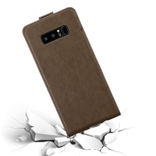 Flip Case - CADORABO - Samsung Galaxy NOTE 8 - Imitation läder - Brun - Magnetstängning kastanj