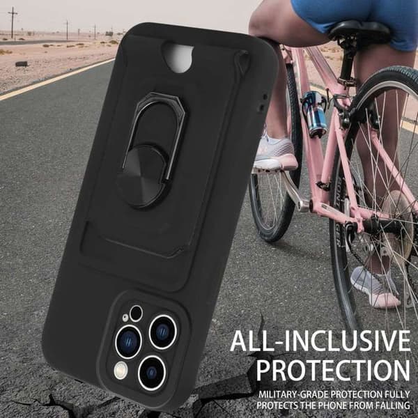 Skyddsfodral för iPhone 12 PRO MAX med justerbar axelrem Svart