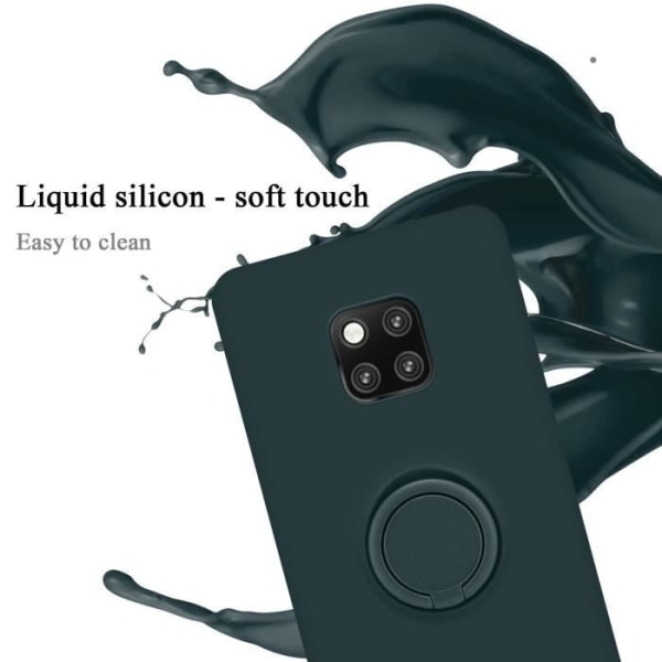 Fodral för Huawei MATE 20 PRO i LIQUID LJUSGRÖN Cadorabo Cover Skydd av flexibel TPU silikonring Cover