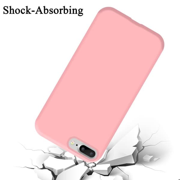 Stötsäkert skal i flytande rosa för iPhone 7 Plus / 7s Plus / 8 Plus Ros
