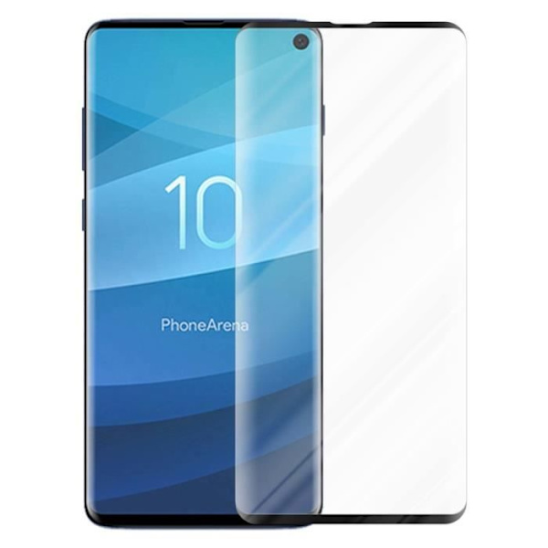 Cadorabo härdat glas för Samsung Galaxy S10 PLUS Svart skyddsfilm Samsung Galaxy S10 PLUS Svart