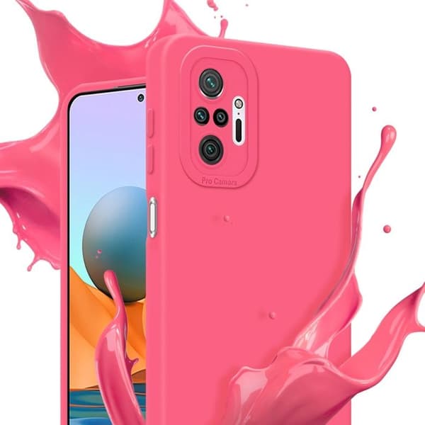 Skyddsfodral för Xiaomi RedMi NOTE 10 PRO i FLUID RÖD Stötsäker Skyddsfodral Röd