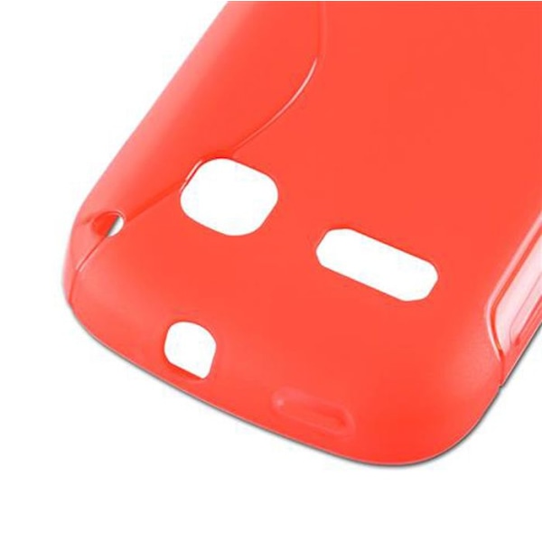 Silikon TPU flexibel S-Line skyddsfodral för Alcatel OneTouch POP C3 i KIRSEBÄR RÖD. Röd