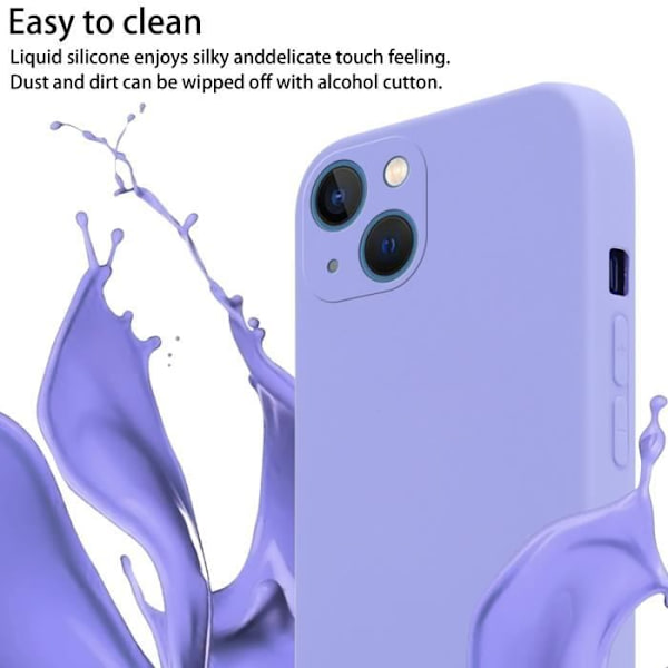 Halsbandsfodral för Apple iPhone 13 Skal i LIQUID LIGHT LILA Fodral Modehalsband a la mode Fodral Fodral Silikon justerbar