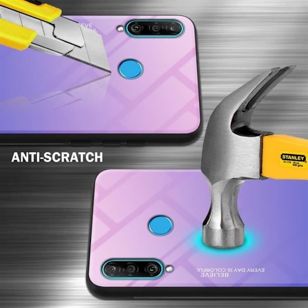 Fodral för Huawei P30 LITE Fodral i ROSA - BLÅT Fodral Skyddsskydd tvåfärgad TPU ROSA, BLÅ