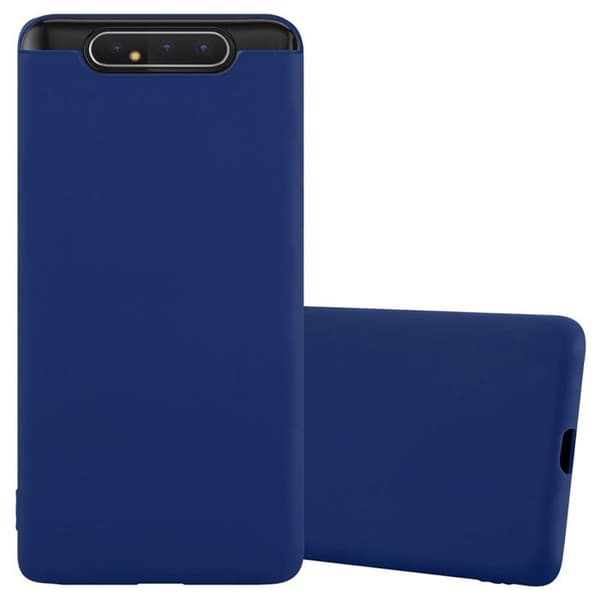 Skyddsfodral för Samsung Galaxy A80 / A90 4G CANDY MÖRKBLOMMA Stötskydd Silikon Blå