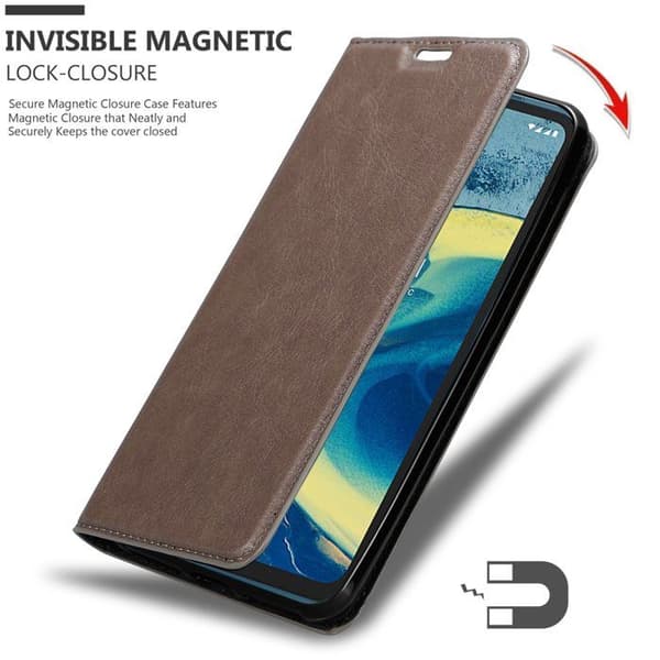 Fodral för Nokia XR20 Skal i MÖRK BRUN brun