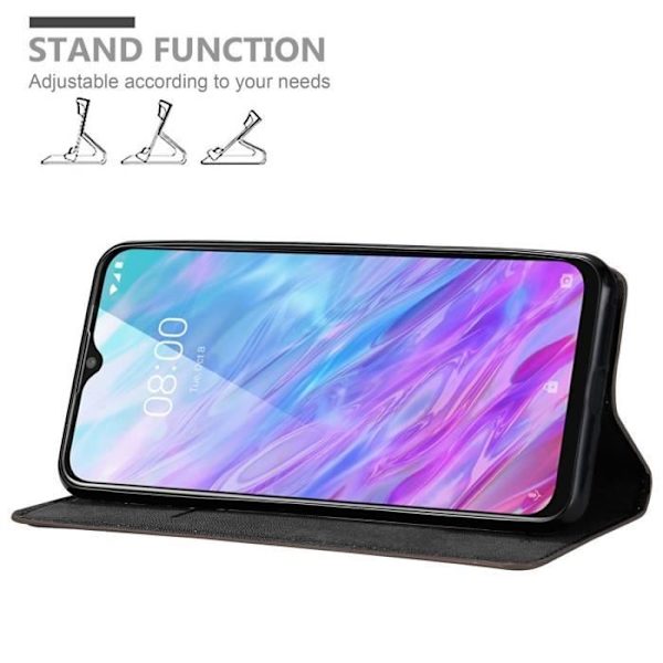 Coque för ZTE Blade 10 SMART - CADORABO - Mörkbrun - Book Case - Magnetisk stängning - Hållbart skydd KAFFEBRUNT