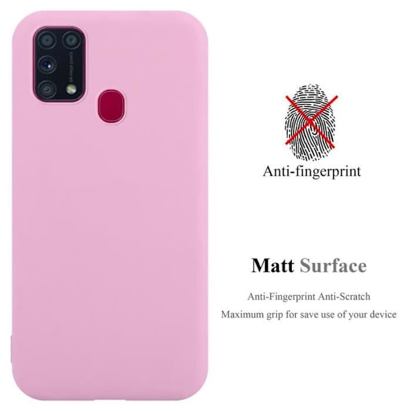 Coque - CADORABO - Samsung Galaxy M31 - Candy Rose Vif - Stötskydd - Tunn och Lätt Design Candy Hot Pink