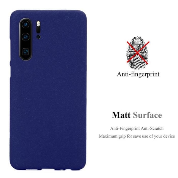 Coque - CADORABO - Huawei P30 PRO - Silikon TPU - Stötskydd - Tunn och Lätt Design Frost Blå Mörk