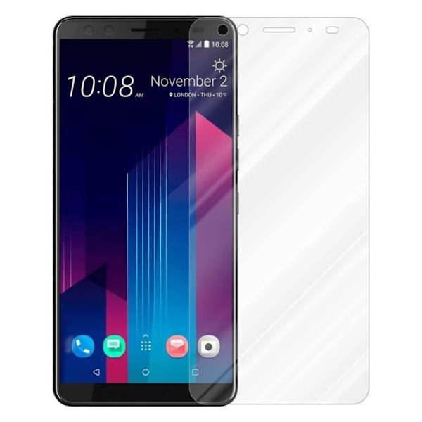 Härdat glas för HTC U12+ TRANSP, skyddsfilm HTC U12+ skärmfilm HTC U12+ härdat display Transparent